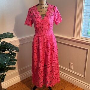 Endless Rose Fuchsia Lace Maxi Dress